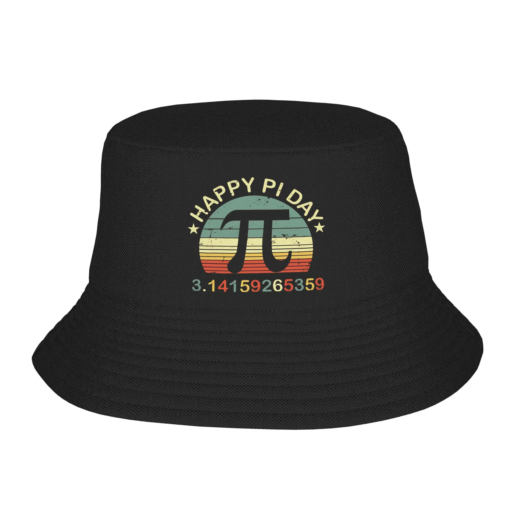 Happy 3.14 Pi Day Mathematic Math Teacher  Bucket Hat for Women Summer  Bob Hat for Outdoor Caps