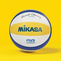 VLS300 V330W Voleibol Azul Amarillo Tamaño 5 Voleibol de pegamento caliente de PU de alta gama para adolescentes y adultos