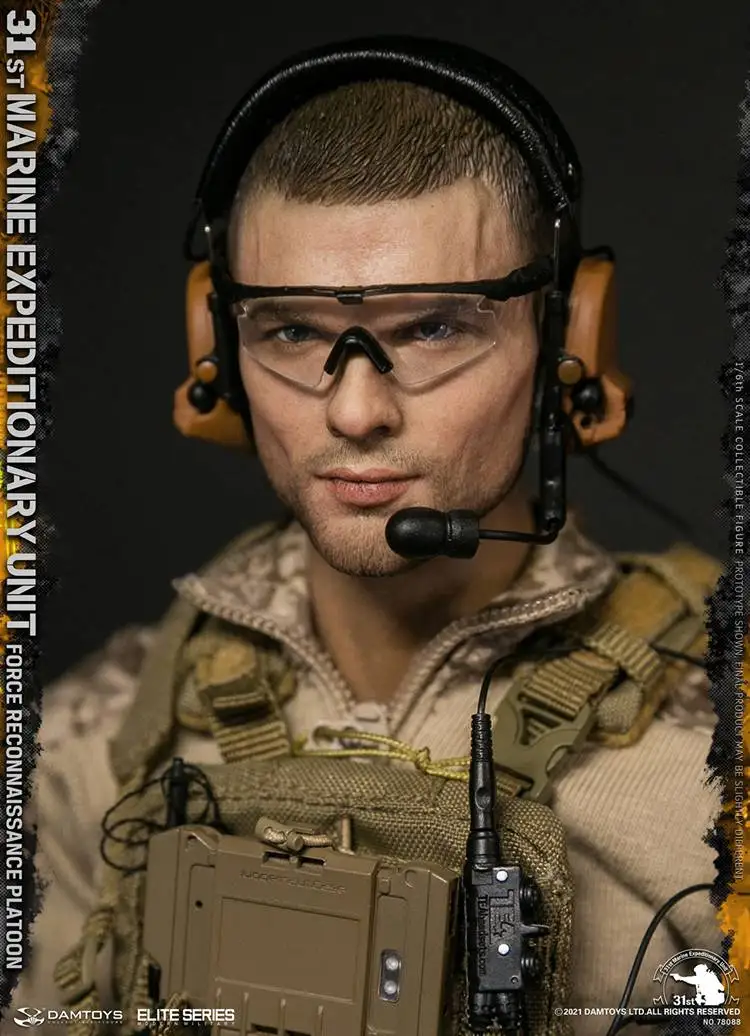 

Модель морской экспедиционной команды DAMTOYS 78088 1/6 31st, модель разведывательной команды с мужской головой, подходит для тела 12 дюймов DAM 3,5