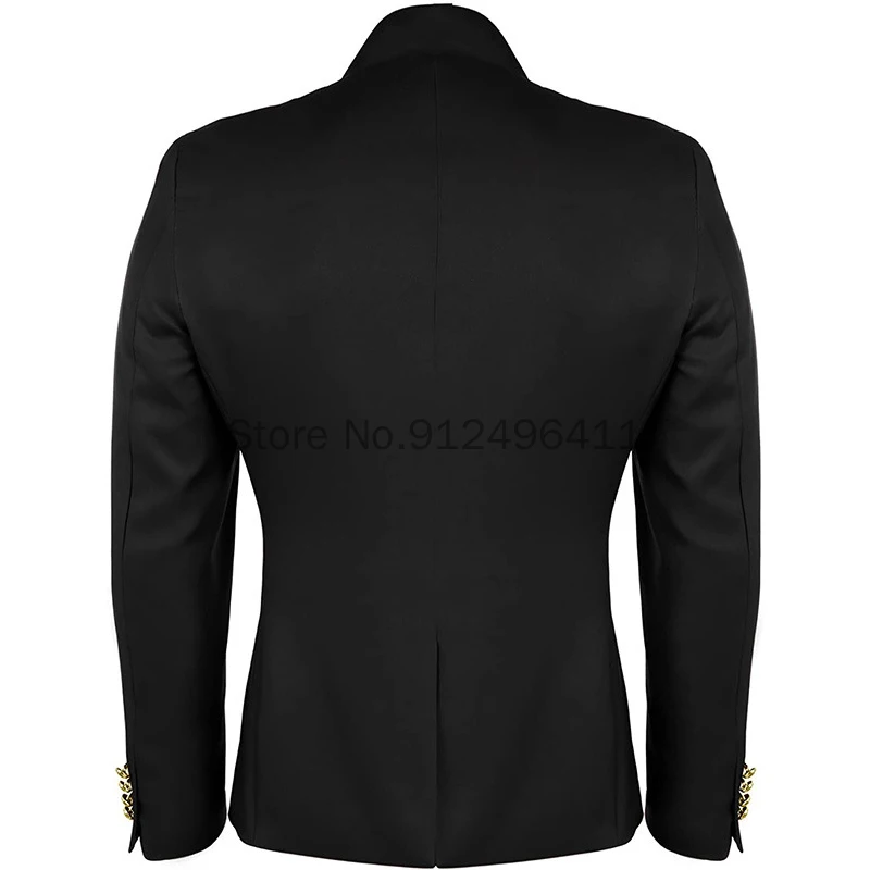 2024 Men Cosplay Costumes Black White Medieval Steampunk Punk Suit Trendy Stage Costume Performance Show Jacket Uniforms S-2XL