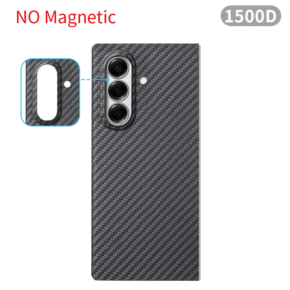 Voor samsung z fold 7 carbon case 600d kevlar aramidevezel magsafe stof ultradunne harde cover magnetische balck Slim light premium