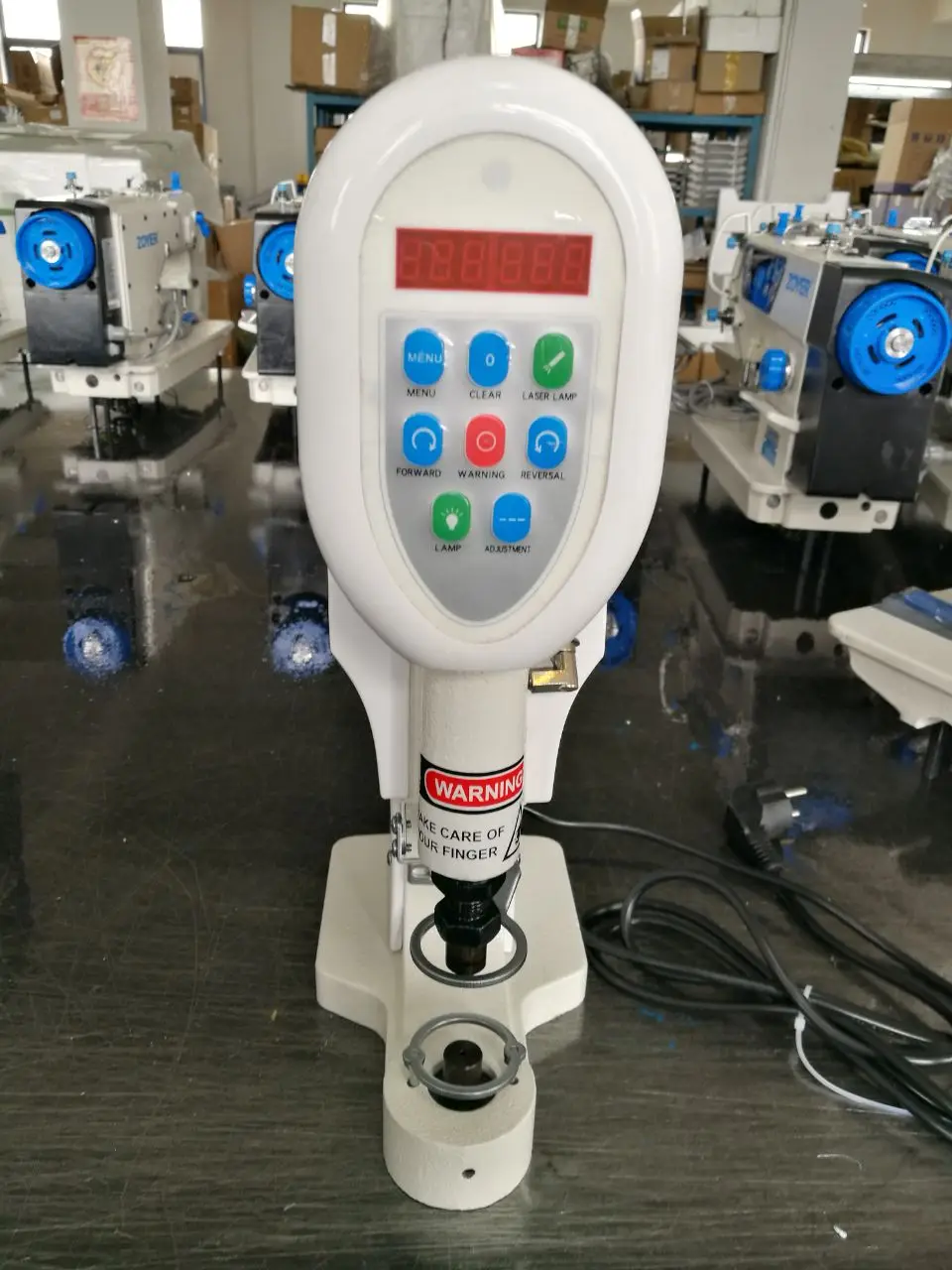 ZY828D Zoyer Direct Drive Snap Button Attaching Machine With Infrared Sewing Machine