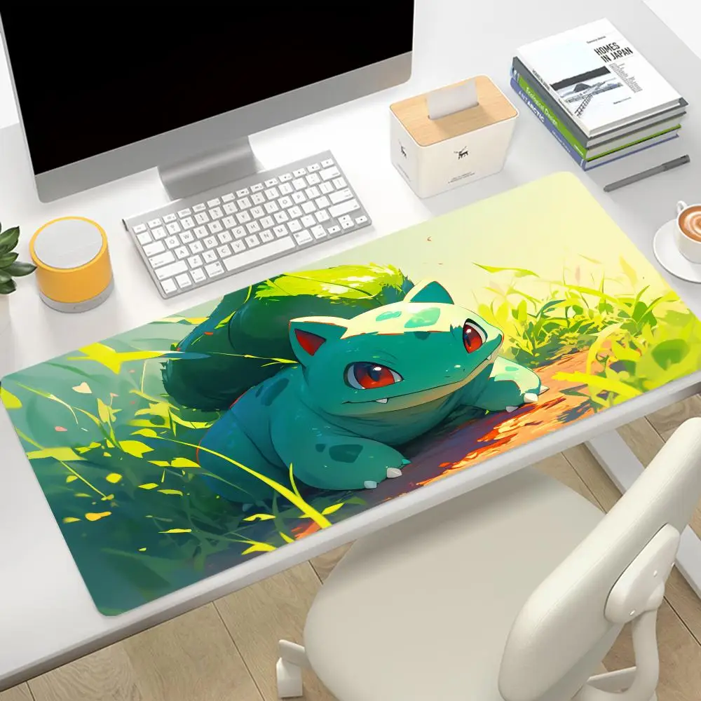 A-Magic Bulbasaur لوحة ماوس للألعاب ، سجادة مكتب ، وسادة ماوس دب الطفل ، سجادة مكتب مطاطية طبيعية ، ألعاب أنيمي يابانية ، XXL P