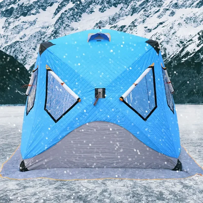 

Winter Outdoor Fishing Portable Sauna Tent Warm Large Ice Fishing No Floor Camping Winter Camping Snow Tents Outdoor Camping