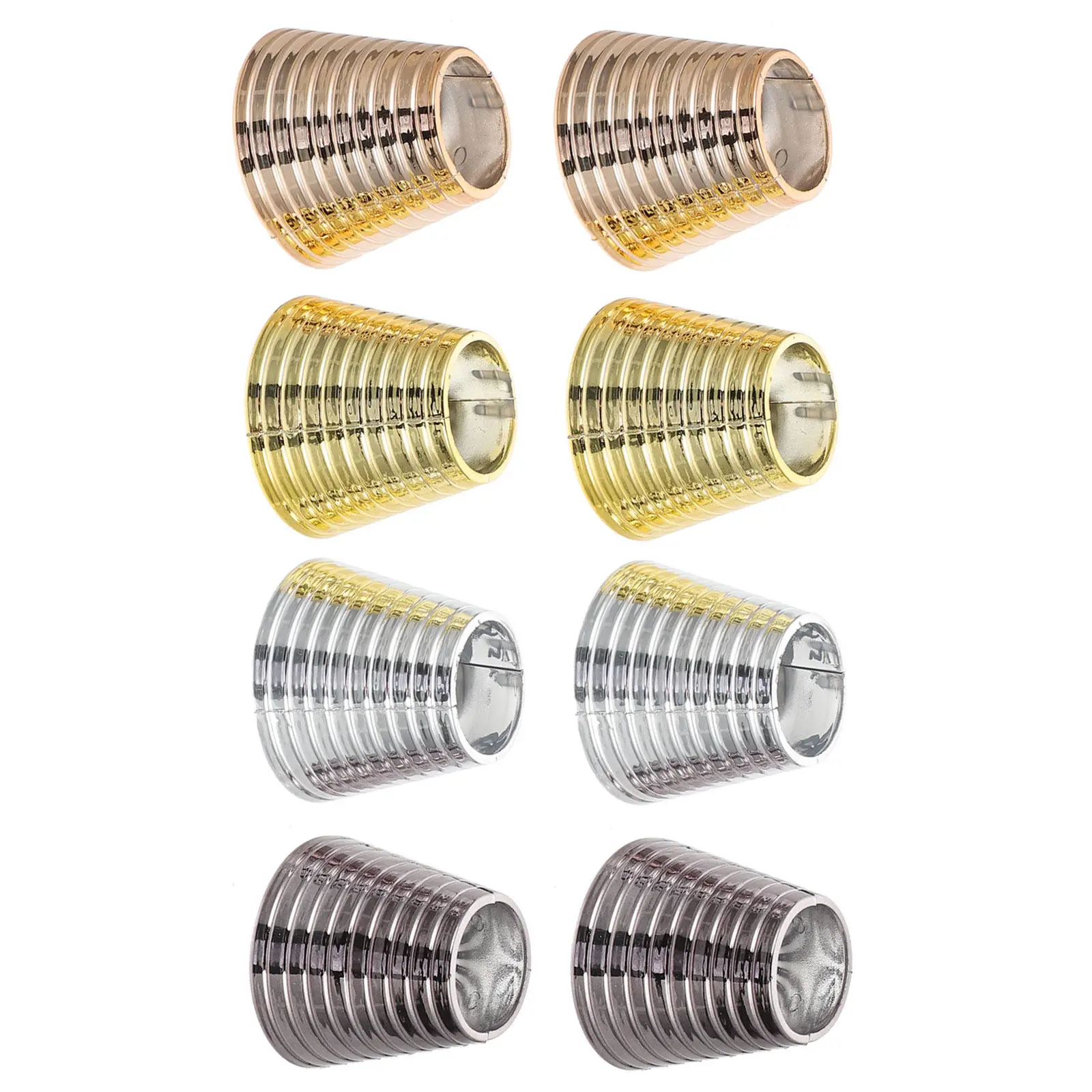 

8Pcs Ponytail Buckle Hair Cuff Clip Smooth Expandable Ponytail Rings for All Hair Types Tight Hold No Fall Off Gym Office Casual