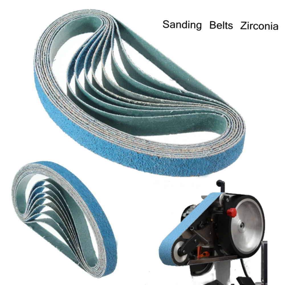 

Non-metal Sanding Belts Supplies Tools Workshop Metal Polishing Sander Woodworking Zirconia 1/2x18 inch Furniture