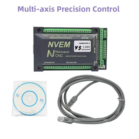MACH3 CNC NVEM V5/NVUM V2 Motion Control Card 3axis 4axis 5axis 6axis Breakout Board USB or Ethernet interface 200KHz With cable