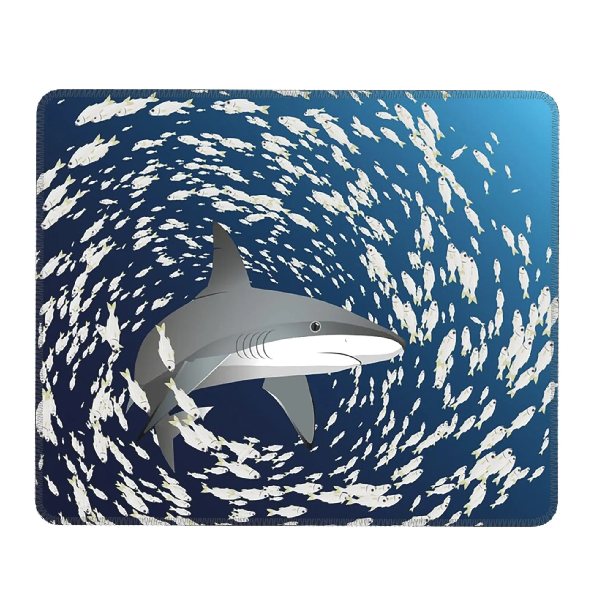 Underwater Cave Shark Themed Mouse Pad Computer Keyboard Mouse Mat Gaming PC Laptop Desk Mat Office Accessories Table Mats