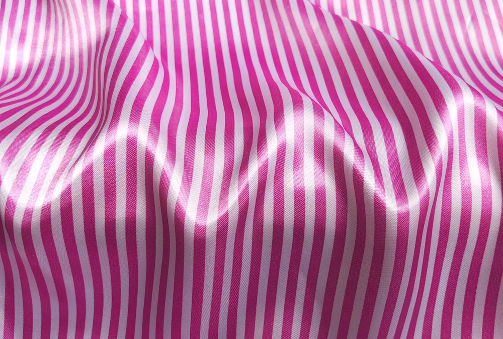 Satin-Stoff 58 Zoll Breit | 2 Meter | 5 Meter | Gestreiftes Material Futterstoff Seidiger Satin Großhandel – Detail 27