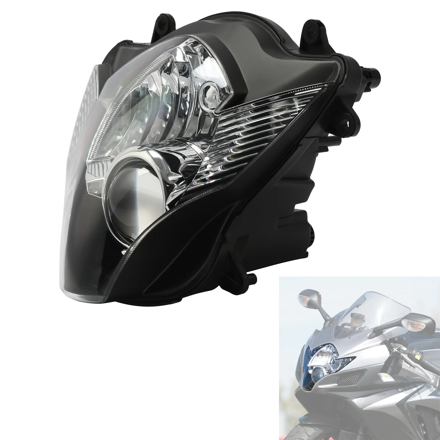 

Прозрачная фара в сборе, подходящая для Suzuki GSXR 600 GSXR750 2006-2007, фара