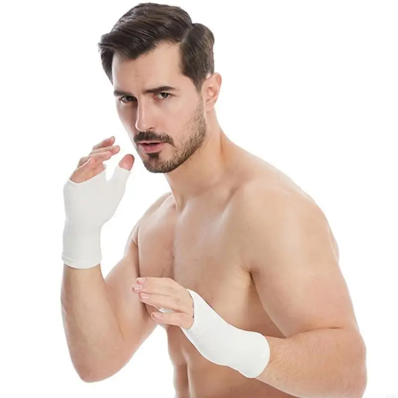 Wrist Thumb Support Sleeve Fingerless Wrist Gloves Sports Wrist Support Brace 