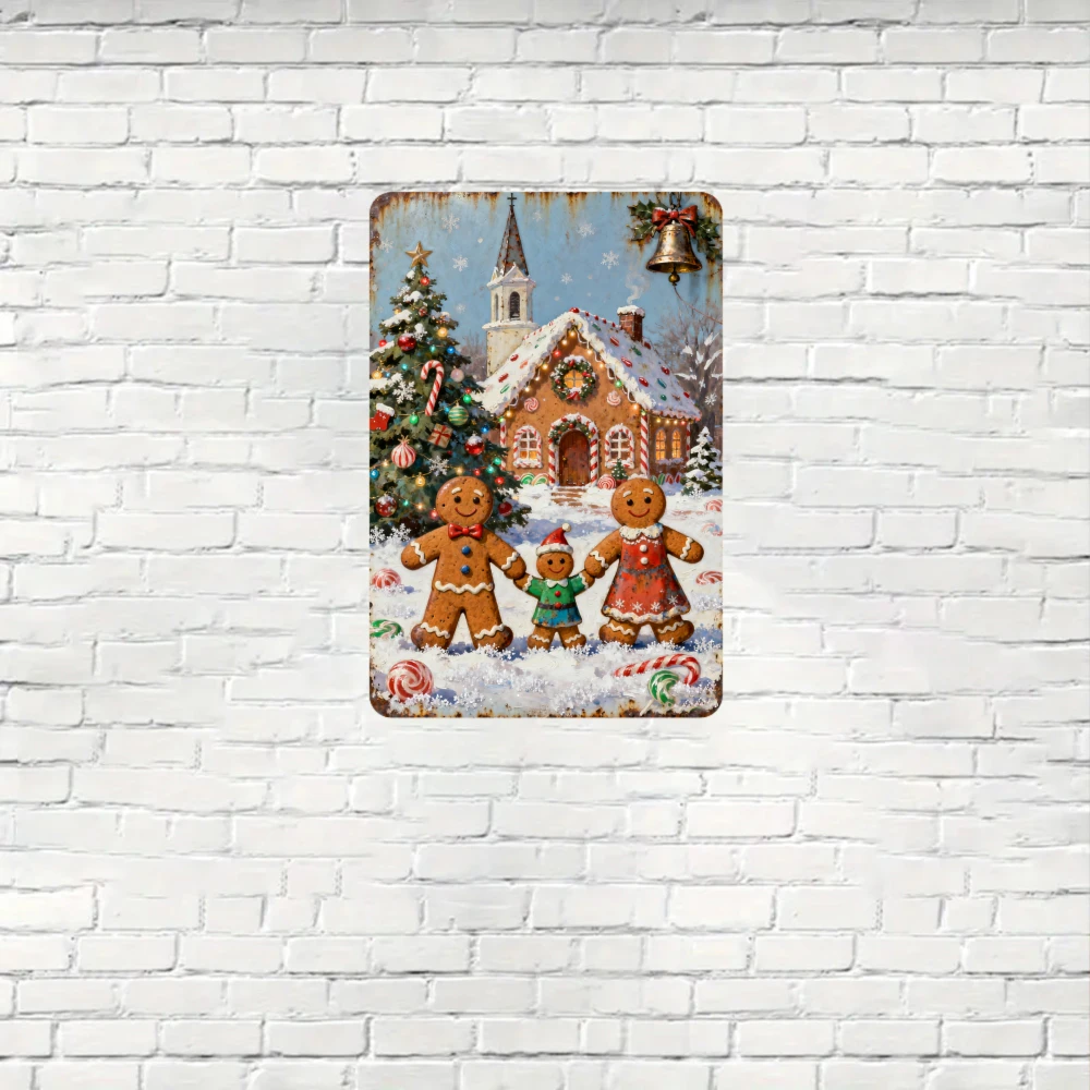 Retro Gothic Metal Sign , 8x12 inches ,Home decoration, Christmas atmosphere, daily gifts, Valentine's Day gift, decoration