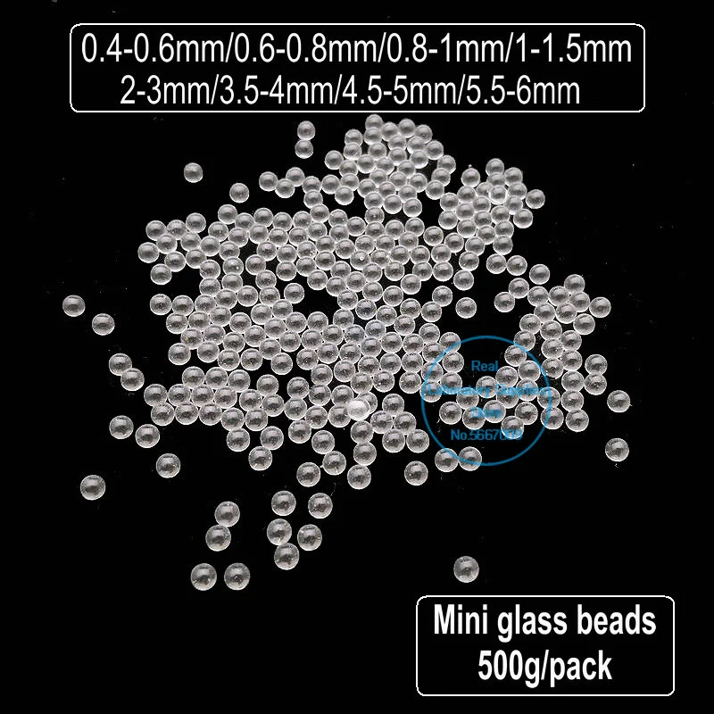 500g/bag Glass Beads Anti-splash Mini Splash Beads Silica Microbeads for Laboratory Ink Grinding Spray Pump Heating Experiments