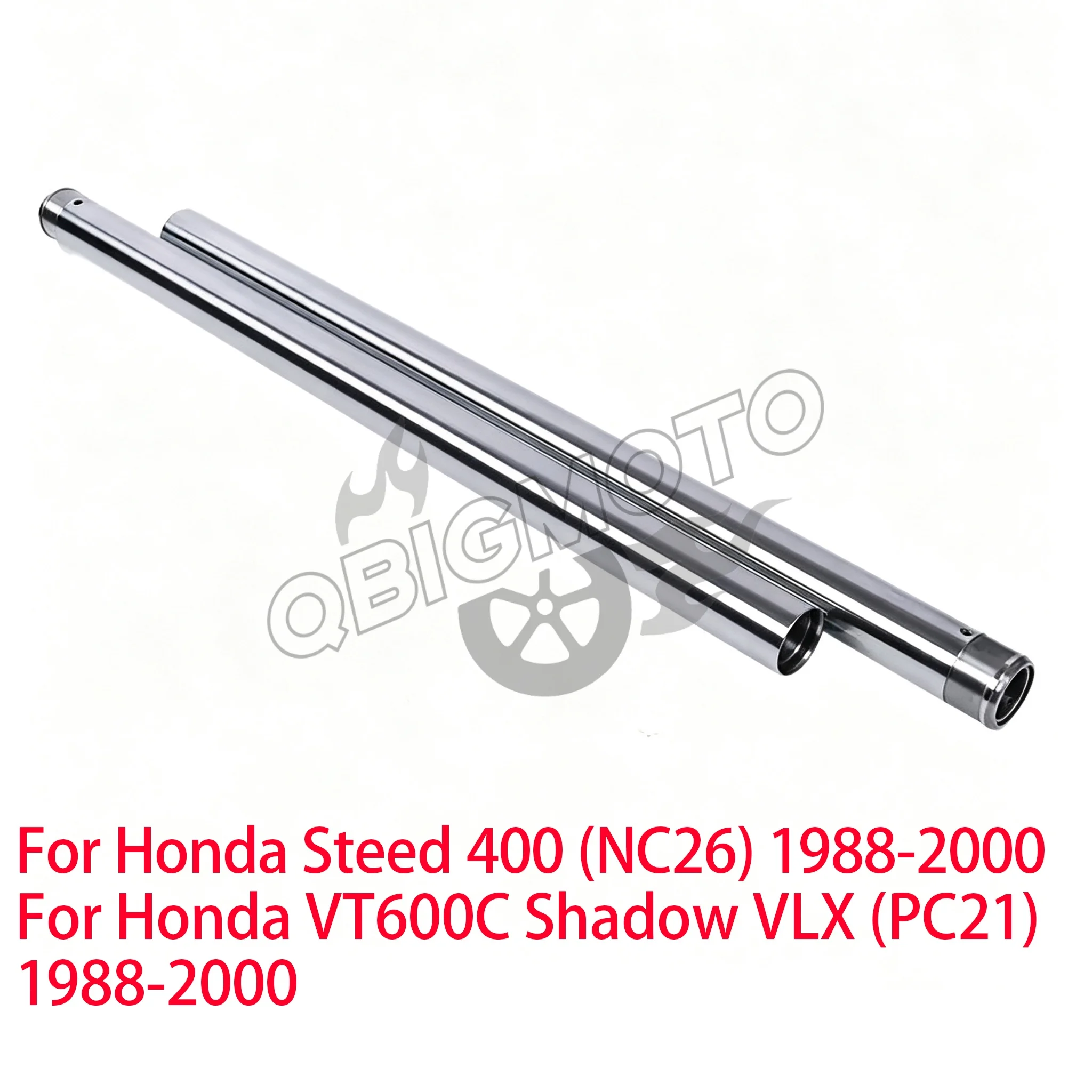 Motorcycle Front Suspension Fork Inner Tubes Set For Honda Steed 400 NC26 VT600C Shadow VLX PC21 1988-2000 Steed400 VT 600 C