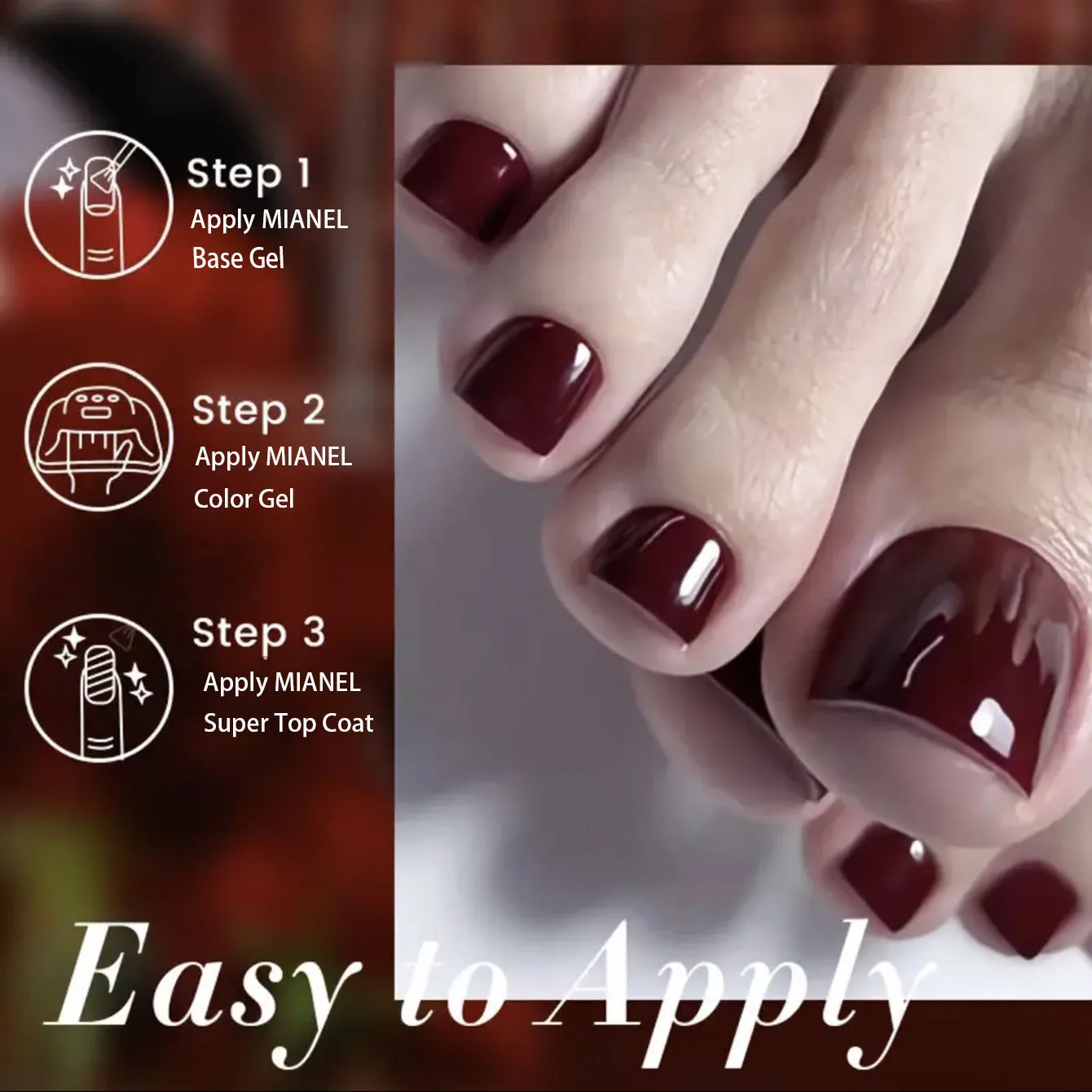 10 مللي 1 قطعة الأظافر الحمراء عيد الميلاد الأظافر العميق الأحمر هلام هلام طلاء الأظافر UV ضوء الأظافر مناسبة للأظافر وأظافر أصابع القدم مسمار الاشياء