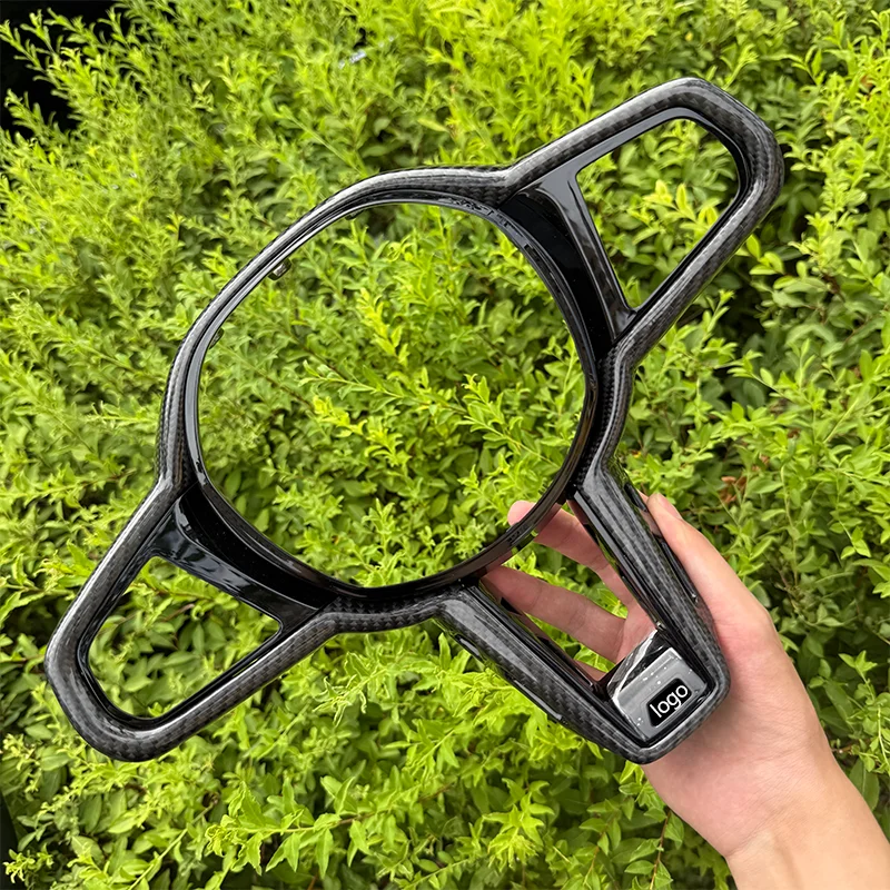 ترقية 2024 لإطار عجلة القيادة CS الجديدة من ألياف الكربون بإطار أسود ينطبق فقط على عجلة القيادة الجديدة CS