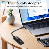 USB 3.0 To Rj45 Lan Ethernet Wired Adapter 10/100Mbps Network Cable for Xiaomi Mi Box PC Windows 7 8 10 USB 3.0 Network Card