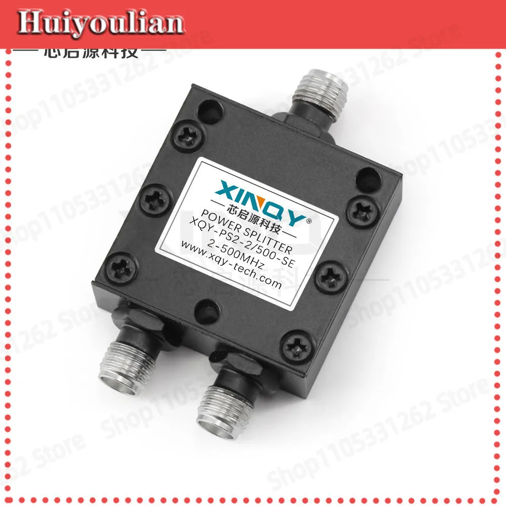 2 Way LC Power Divider Combiner 2 to 500MHz RF Splitter for Shortwave HF VHF Clock Distribution LO Reference Test Equipment