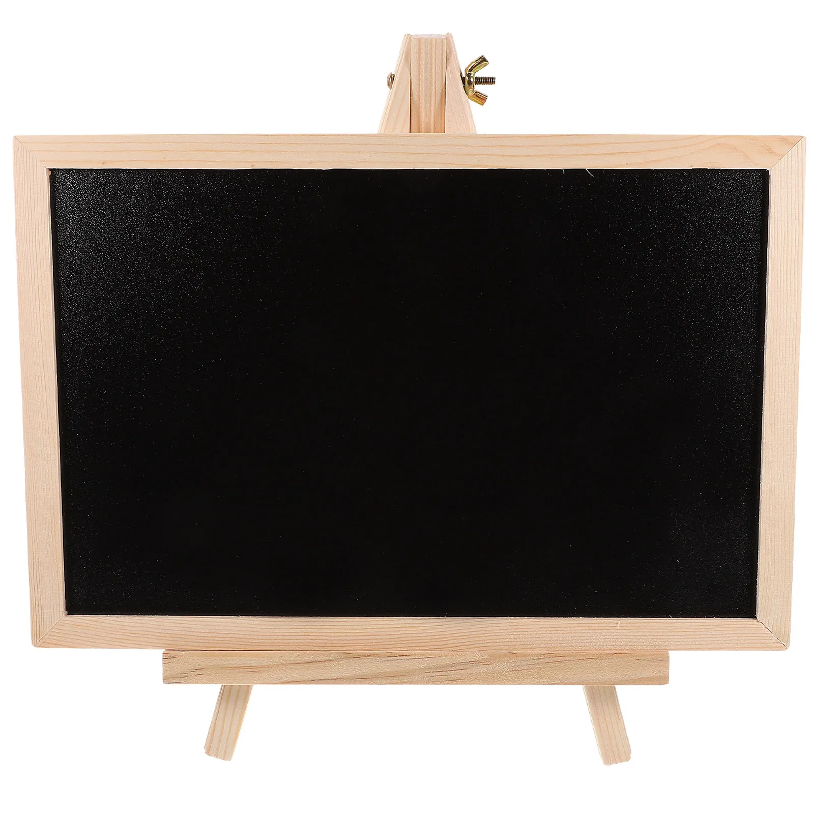 Wooden Chalkboard Sign with Sturdy Easel Stand Erasable Reusable Desktop Blackboard for Wedding Table Numbers Cafe
