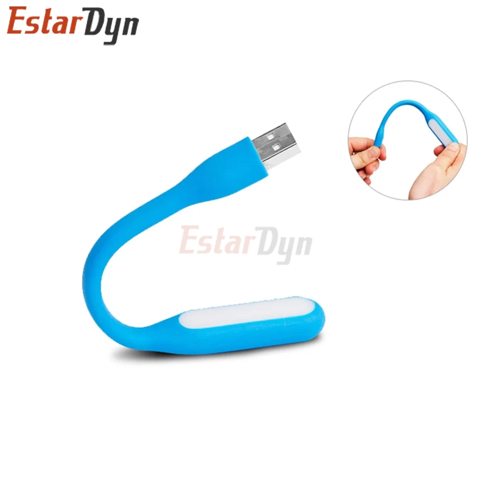 Portable Foldable USB Reading Light, Mini Eye Protection Book Lamp for Power Bank Computer, 5V LED Night Light random color