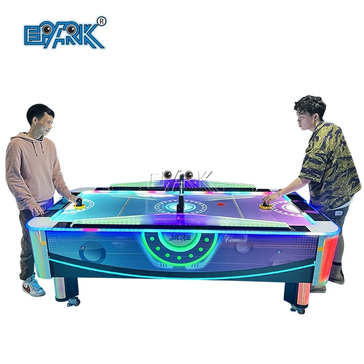 Günstiger Fabrik preis Neueste elektrische Airhockey-Spiel maschine Indoor-Hockey-Arcade-Tisch automat Münz betriebene Sportspiel maschine