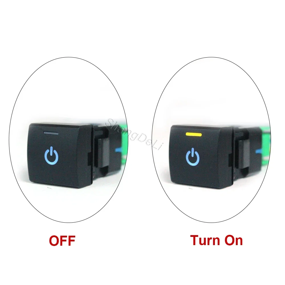 1Pc Car LED Fog Light Bar Camera View Garage Control Switch Power On Off Button For Toyota Camry Corolla 2018 Rav4 2019 2020
