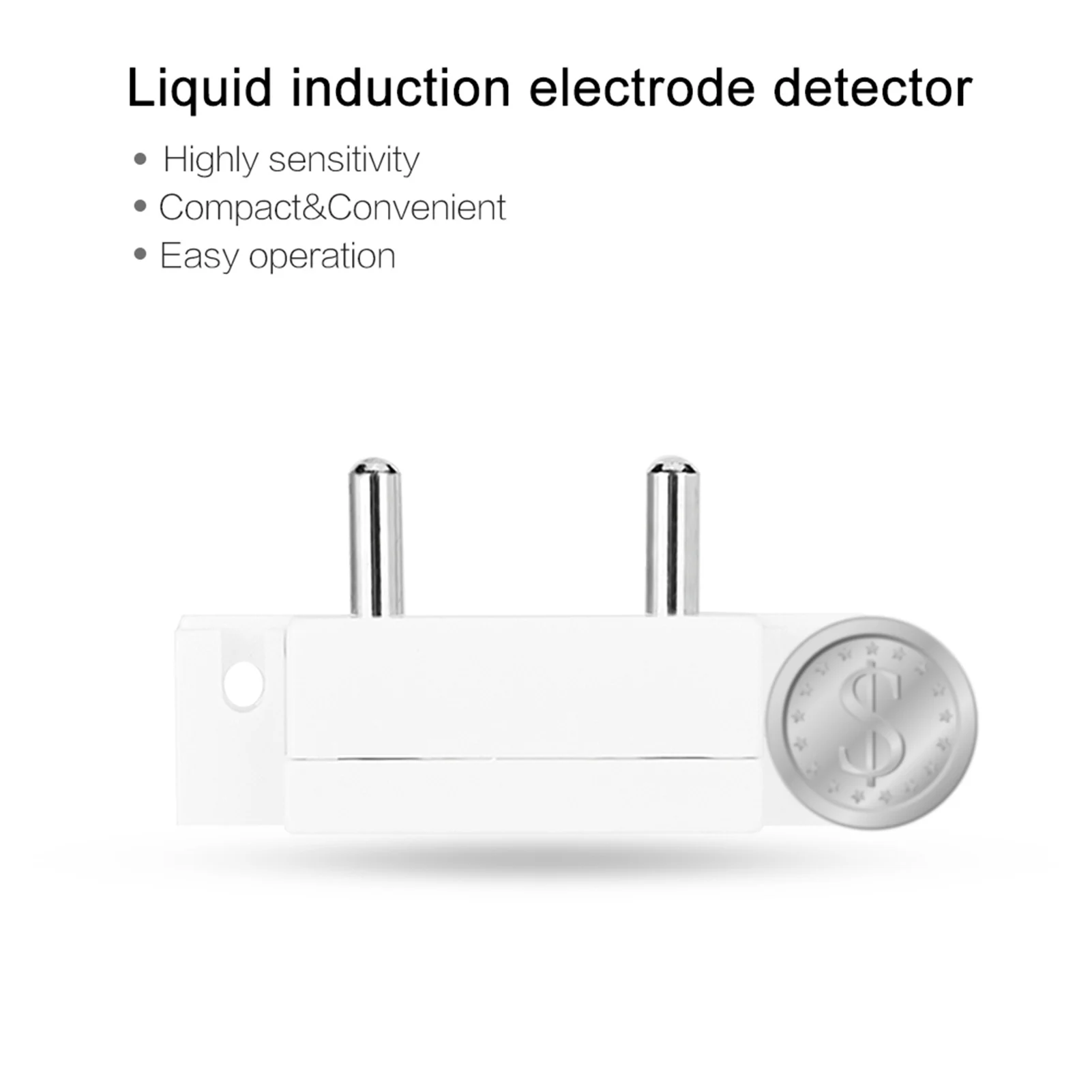 Sonde de fuite d'eau, capteur de fuite d'eau, détecteur de liquide de fuite d'inondation, alarme de sonde pour la sécurité à la maison et à la ferme