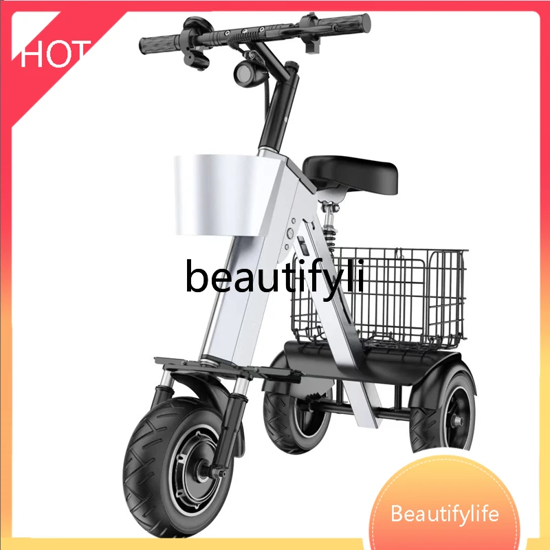 

ss Asmt51Folding electric car ultra-light portable folding tricycle camping scooter