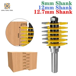 Ajustável Finger Joint Router Bit, Tenon Cutter, Industrial Grade para Wood Tool 1/2 