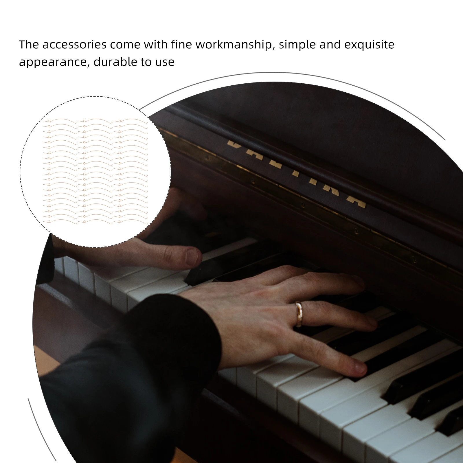 

70pcs Hammer Replacement Upright Vertical Parts For Durable Simple Spring Piano Accessory Vertical Hammer Butt Spring Piano