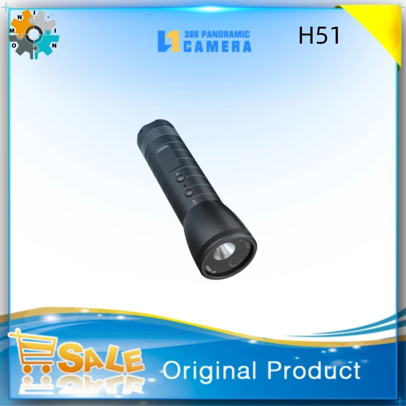 

omni-in H51 flashlight camera metal casing, waterproof, outdoor adventure, camping, mountaineering, skiing