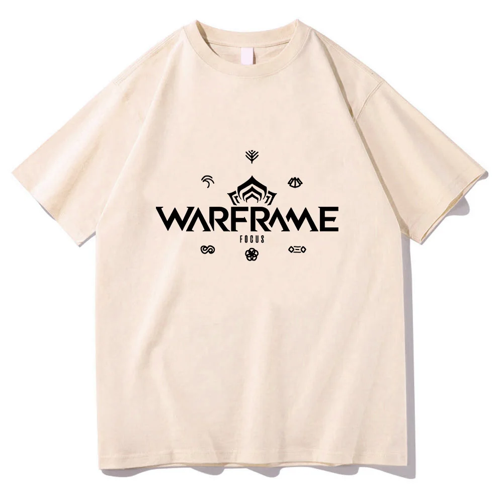 Warframe T-shirt Fashion Round Neck Cotton Short Sleeve Tee-shirt Comic for Spring/Summer Casual Tshit Comfortable Unisex Tees