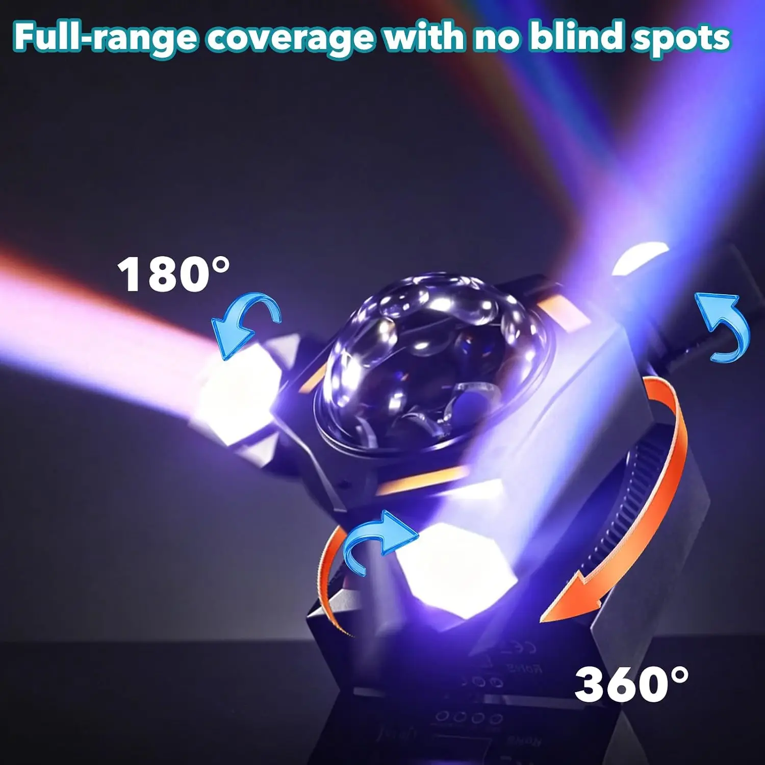 80W RGBW LED Stage Lighting DJ Magic Ball Disco Lights With RGB Beam&Strobe Effect DMX512 Remote Control for Party Club Wedding