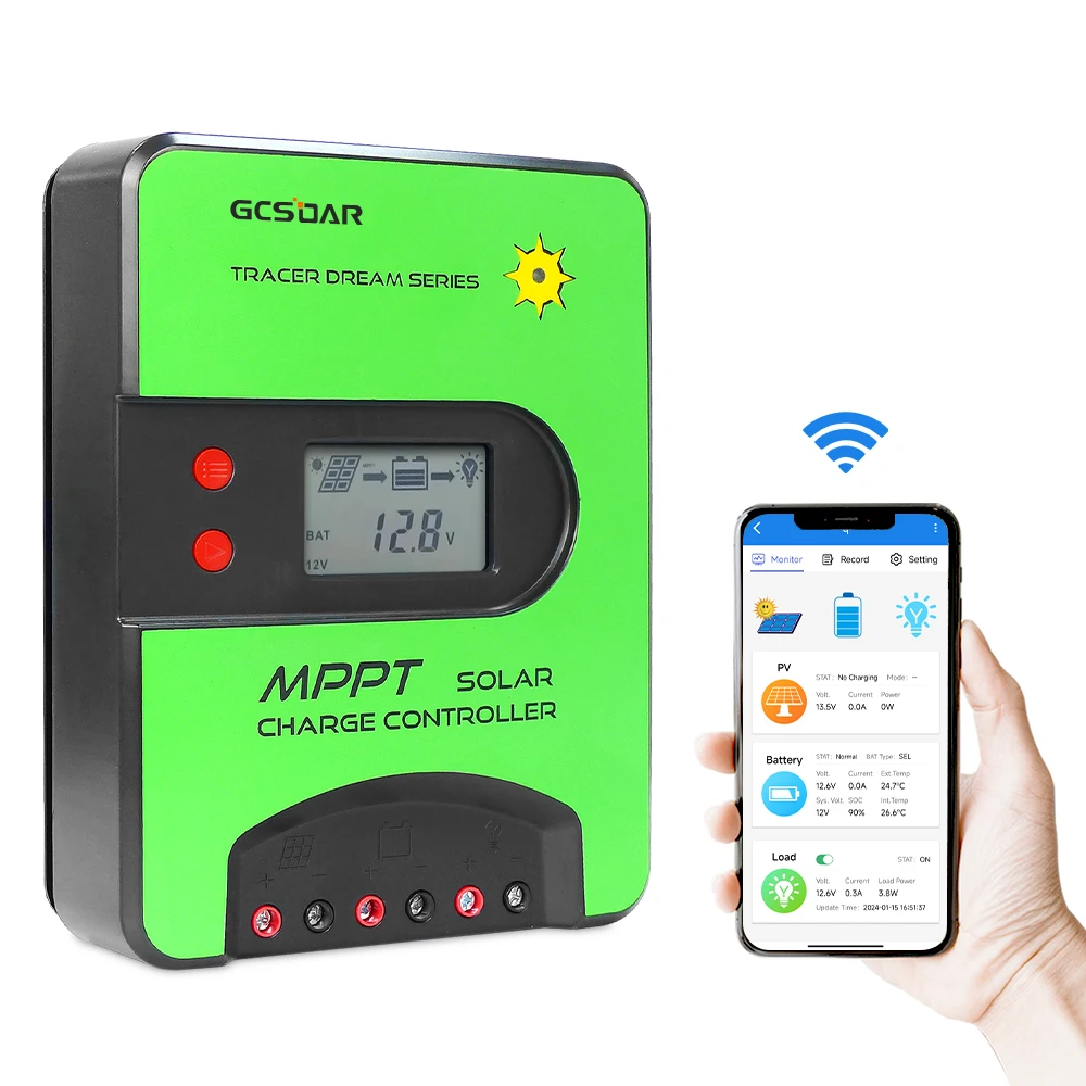 LDSOLAR Solar Controller MPPT 15A 20A 30A with WIFI or BLE APP Control