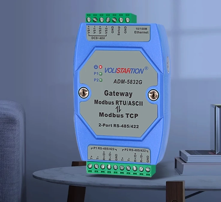 Adm-5832g Industrial Grade 2-port 485 Gateway Rtu To Modbus Tcp Adm-5832g