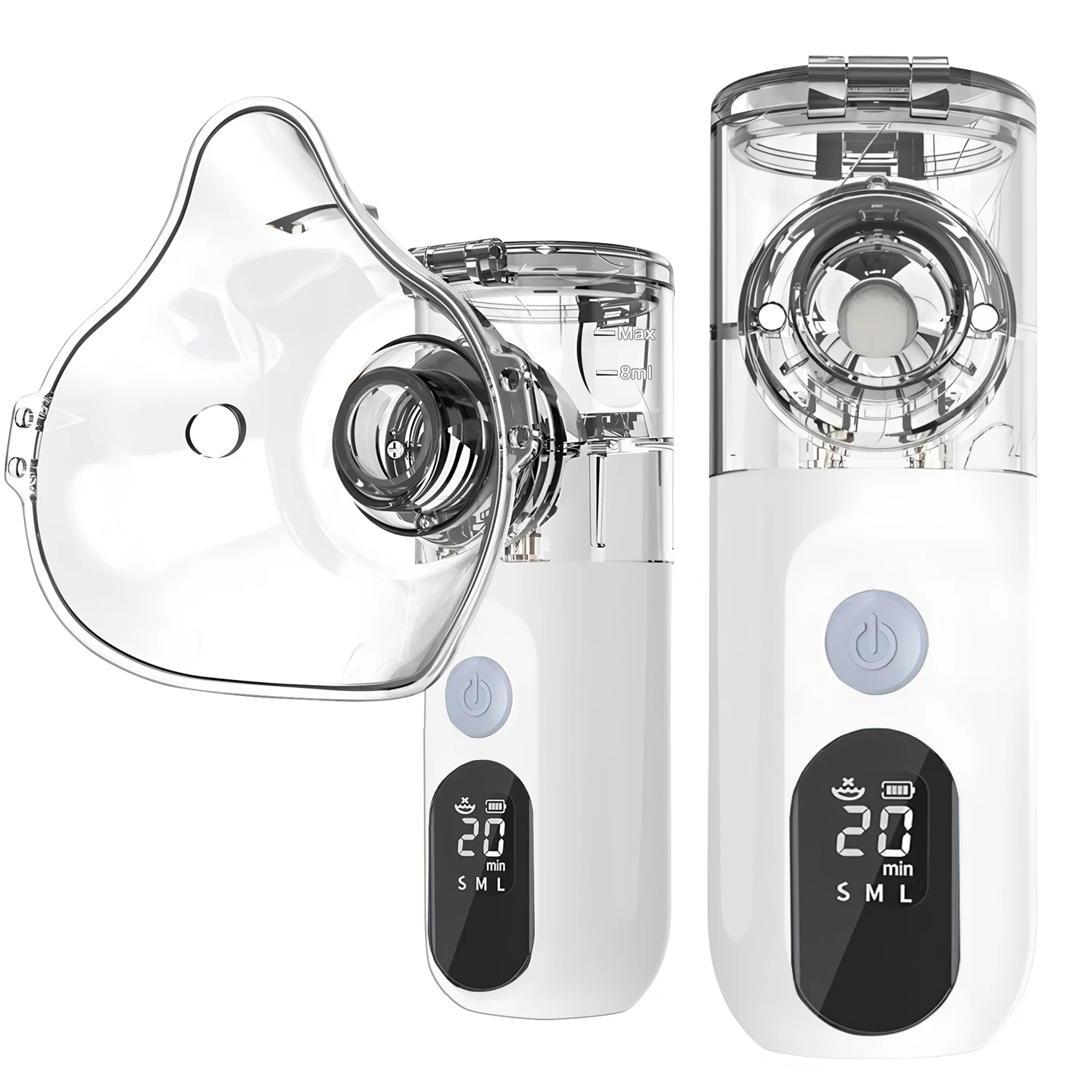 

Перезаряжаемый распылитель Fireurus, регулируемый светодиодный дисплей, медицинский бесшумный ультразвуковой ингалятор, мобильное паровое устройство для взрослых и детей, медицинские