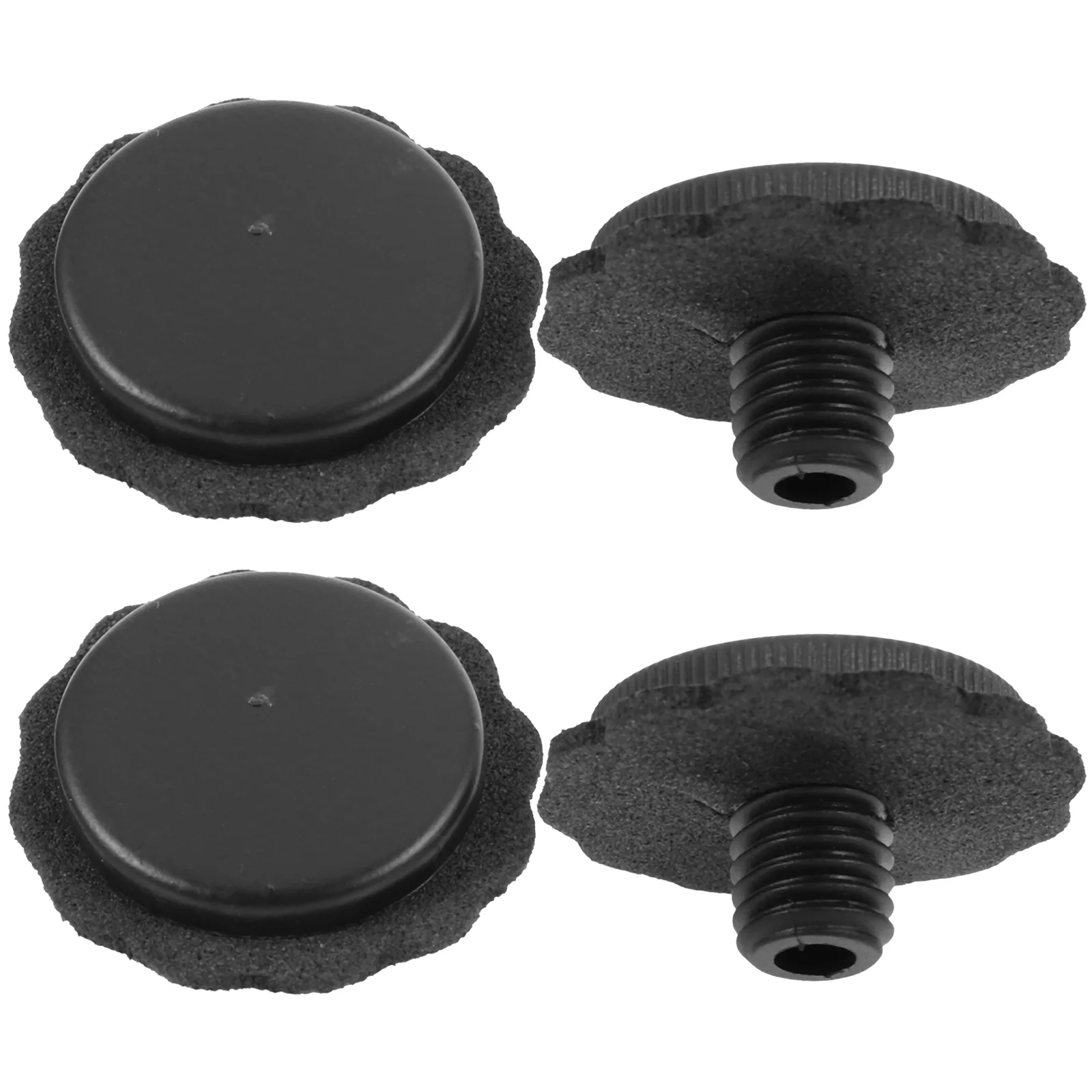 

4 Pcs An Fittings Umbrella Accessories Supply Tip Covers Stud Tips Repair Black Tops Sun