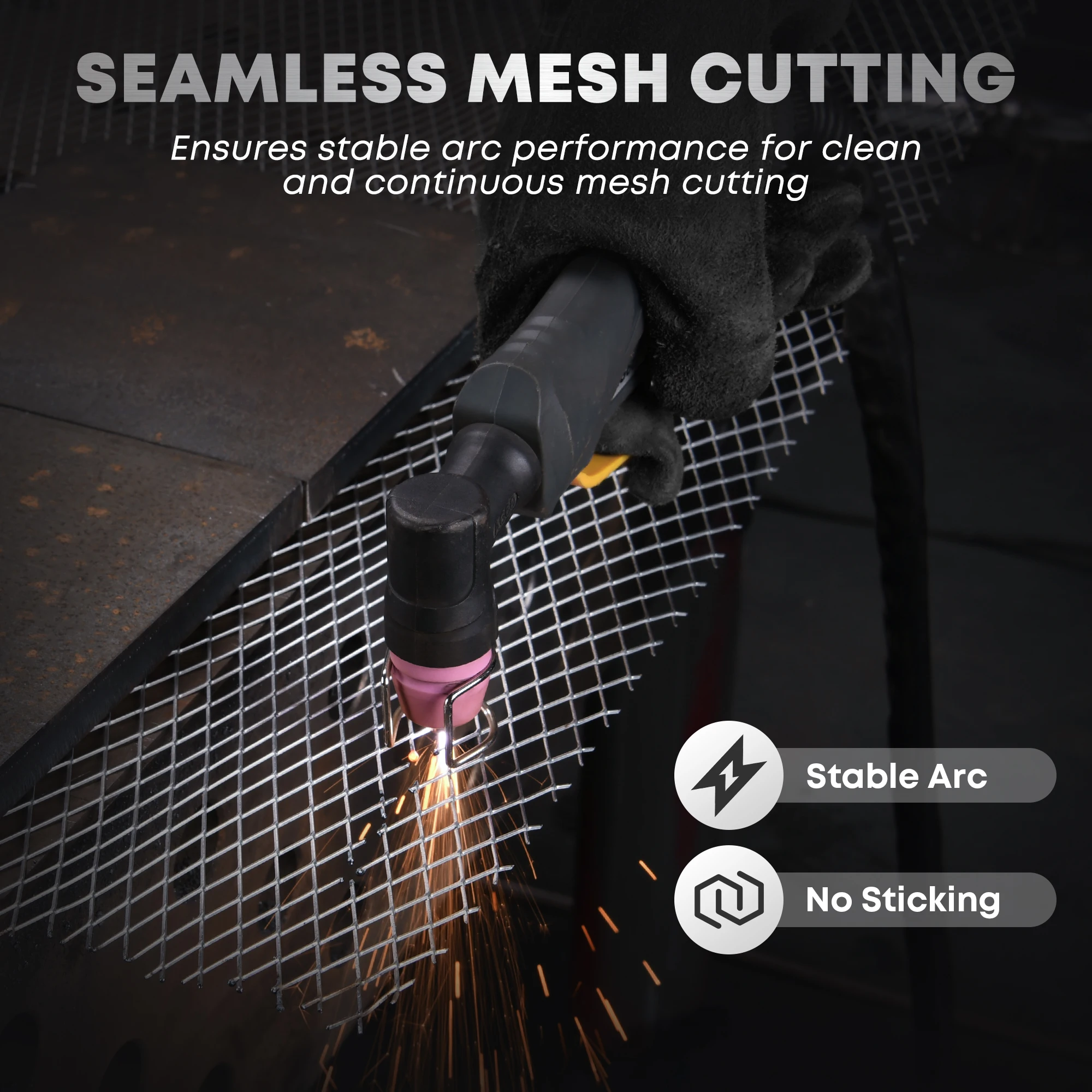 bestarc Plasma Cutter, Pilot Arc BTC500DP 7th GEN 50Amps Screen Display Single Phase Voltage 220V Digital Plasma Cutting Machine