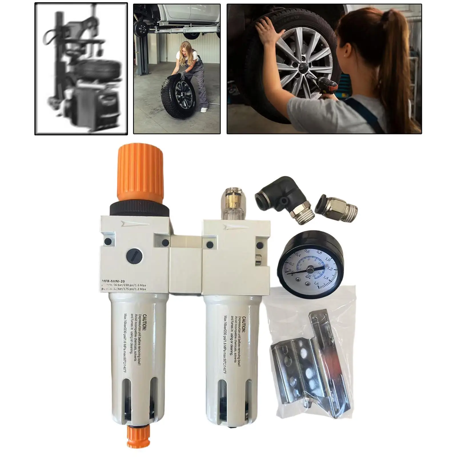 

Tire Dismounting Connector Wear Resistant Convenient High Performance Replace Tire Repair Tool Tire Changer Oil Water Separator