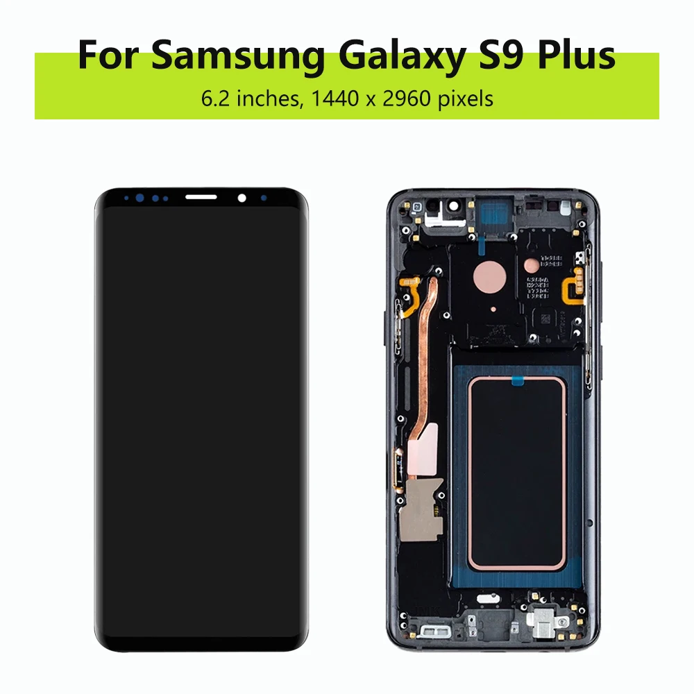 AMOLED S9 Plus LCD Display Screen For Samsung S9+ G965F G965U G965W LCD Replacement Display Touch Screen Digitizer S9 Plus LCD