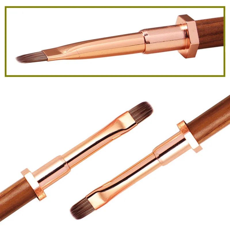 1/2PCS Stift Körper Mit Halter Nagel Pinsel Gel Farbe Nail art Gel Spitze Verlängerung Bau Zubehör Nail art Pinsel