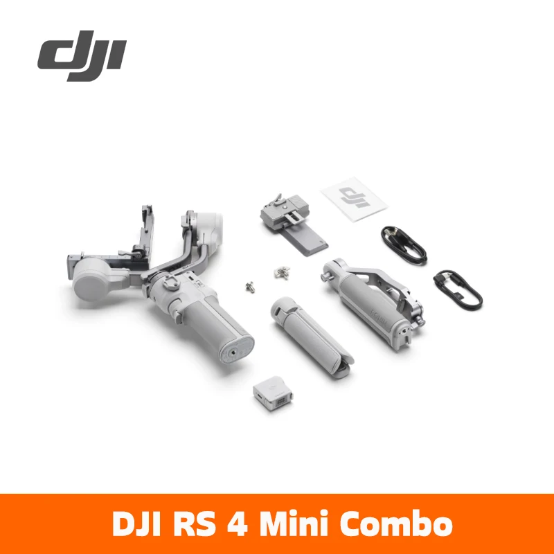 DJI RS 4 Mini gimbal-stabilisator voor camera, 2 kg/4,4 lb, slimme tracking, standaard verticale weergave-aansluiting, nieuwheid
