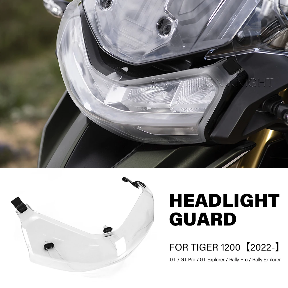 

Headlight Protector Guard For Tiger 1200 GT Pro,GT Explorer 2022- For Tiger1200 Rally Pro Acrylic Head Light PC Protection Cover