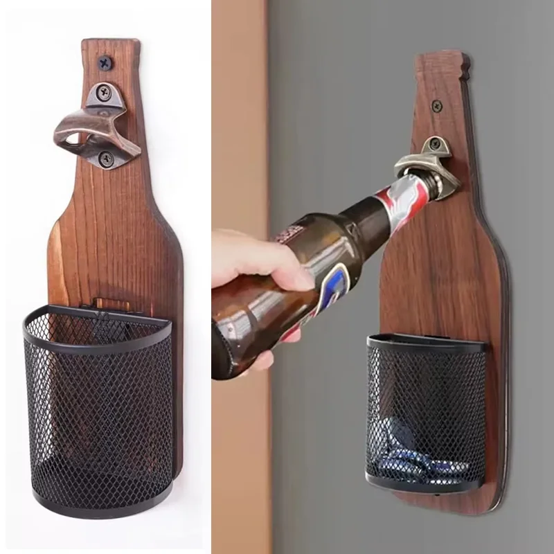 

Vintage Wall Mounted Creative Bottle Opener Personalized Bottle Opener for Restaurant Wall Decoration Kitchen Accessories