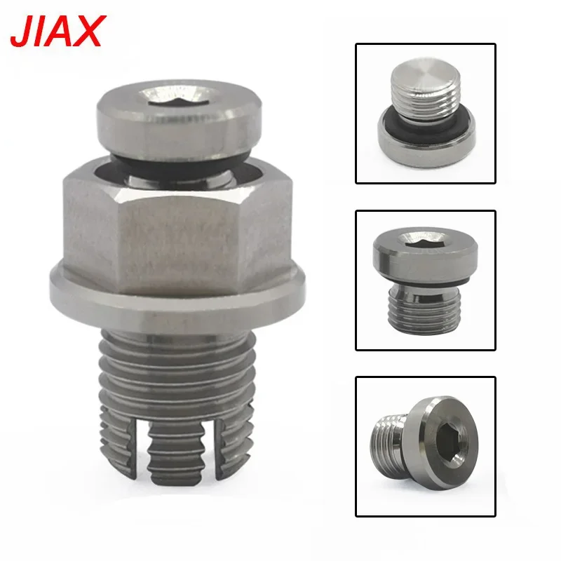 Self-tapping repair screws M14X1.5 Stainless steel oil pan drain plug repair kit with O-ring