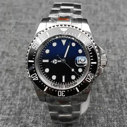 Montre mécanique submersible pour hommes, verre saphir, mouvement NH35A PT5000, boîtier en acier 43mm, bracelet 316L, verrou coulissant, lunette en céramique