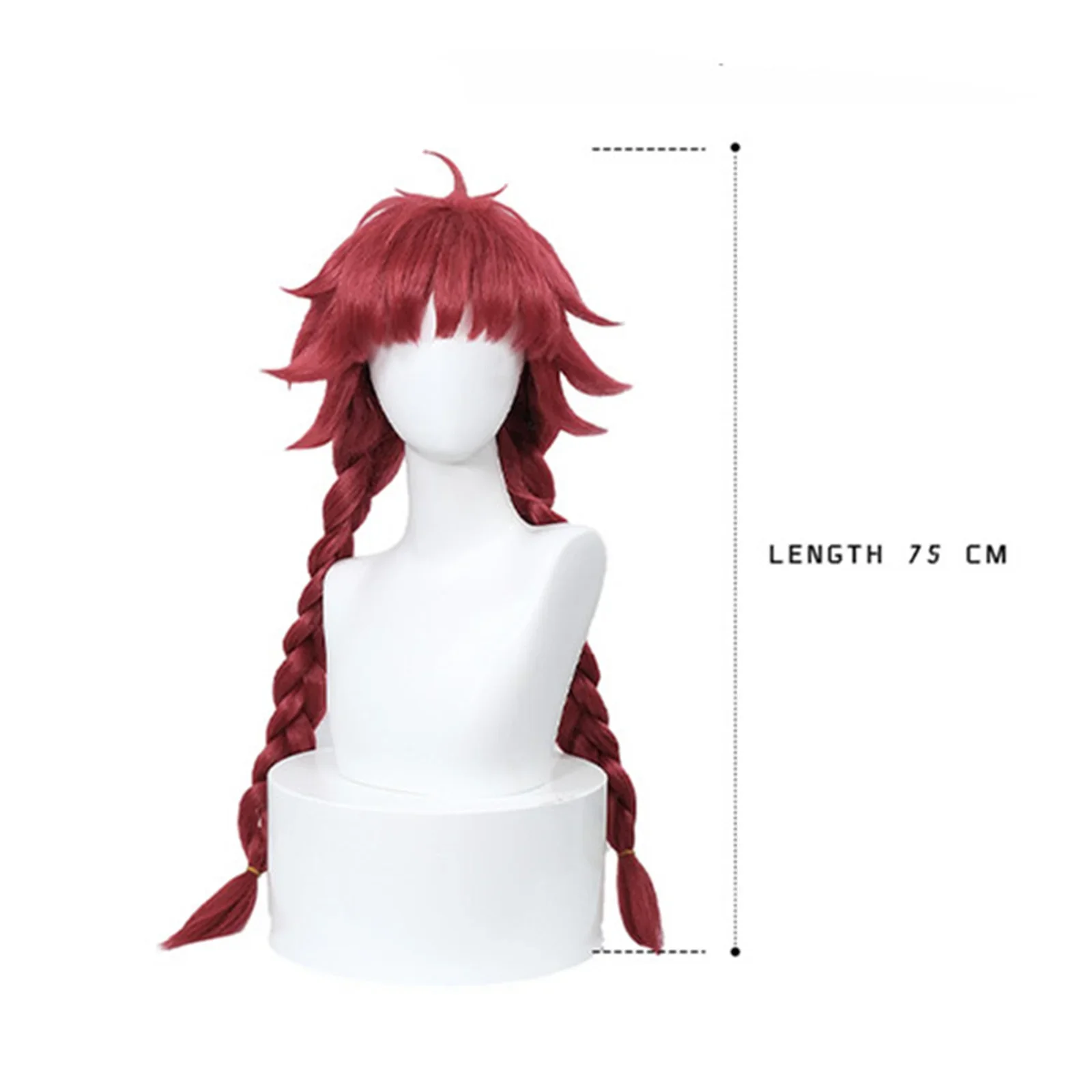 Bungo Strey 코스프레 가발, 루시 머드 몽고메리 내열성 합성 두피 헤어, 긴 스트레이트 할로윈 액세서리