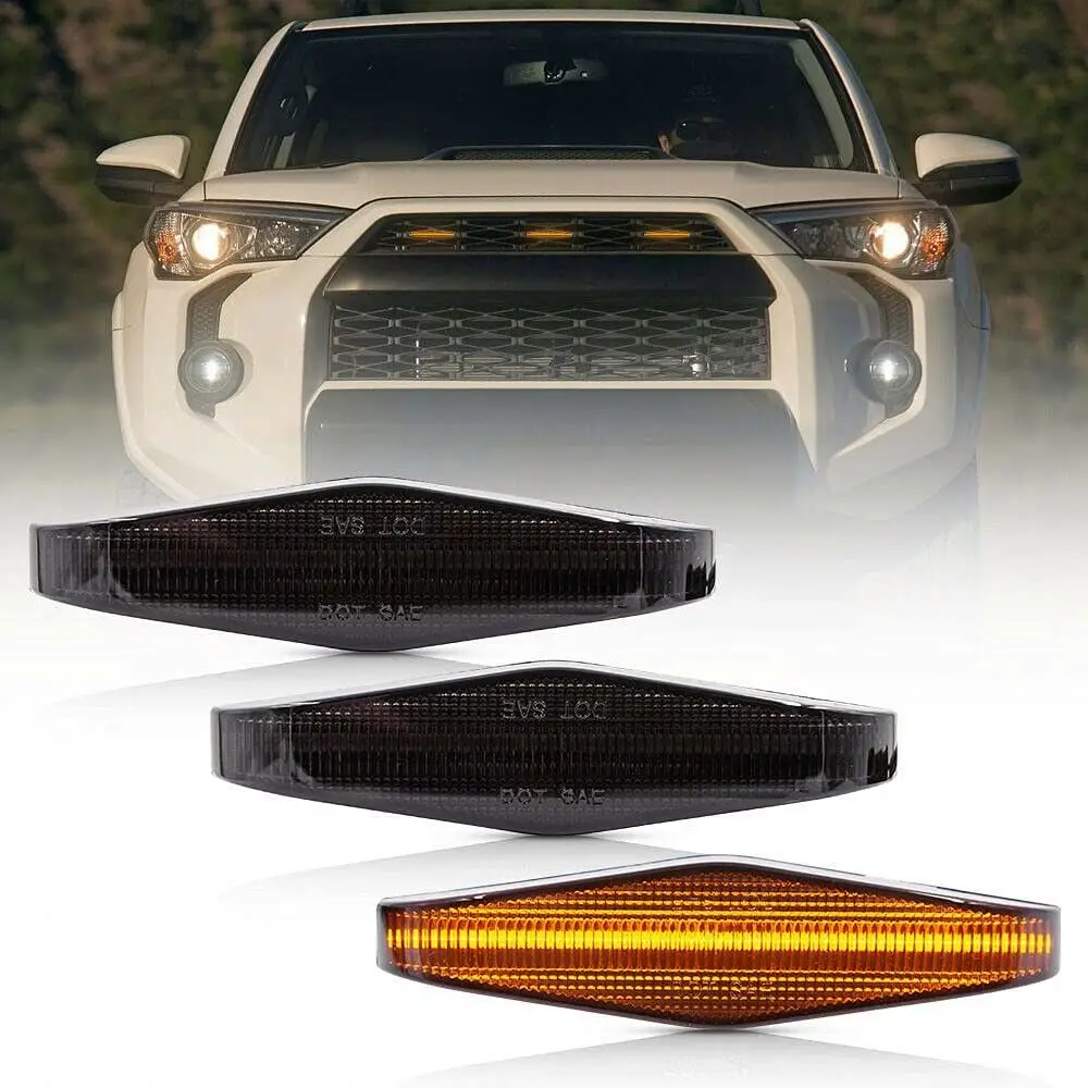 

Spedking Led Amber Grille Lights for 2014-2021 4Runner TRD Pro Including SR5, TRD off-road, Limited, TRO Pro 4 PCS