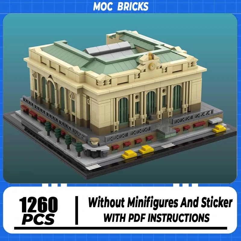 

Конструктор Street View: Модульная модель Терминала Гранд-Централ, технологичный подарок, конструктор знаменитой сцены, игрушка для самостоятельной сборки