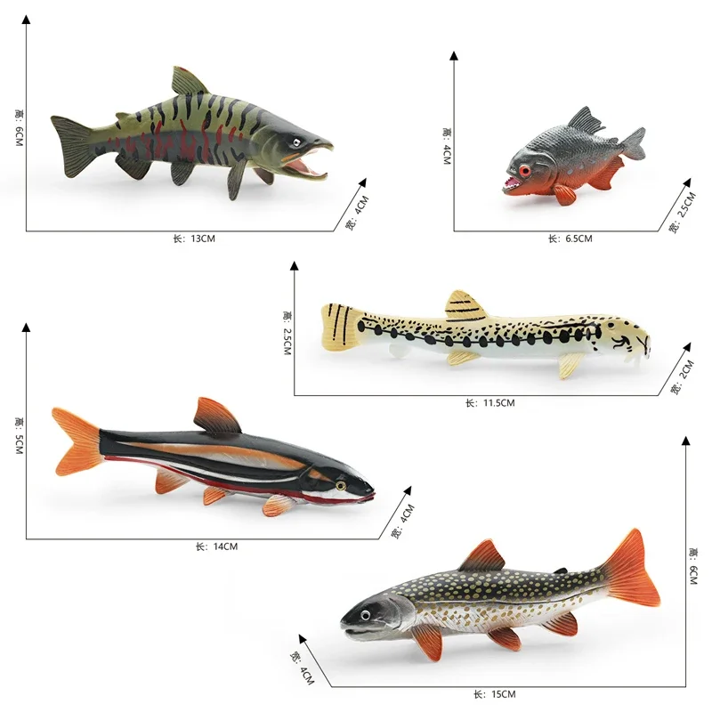 Giocattolo animale realistico Modello di pesce Chum Salmone Grande pesce Maha Figura in PVC Figurina Decorazioni per la casa/ufficio Raccogliere il giocattolo Educazione precoce